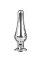 DT21824 Анальная пробка конической формы Dream Toys GLEAMING LOVE SILVER PLEASURE PLUG M