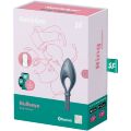 Ерекційне смарт віброкільце ласо з регулюванням розміру Satisfyer Bullseye Dark Blue
