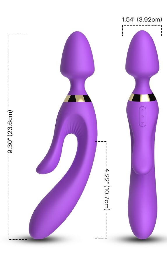 Вибромассажер Boss Series - Magic Wand USB Purple 9 Function, BS5200027-1