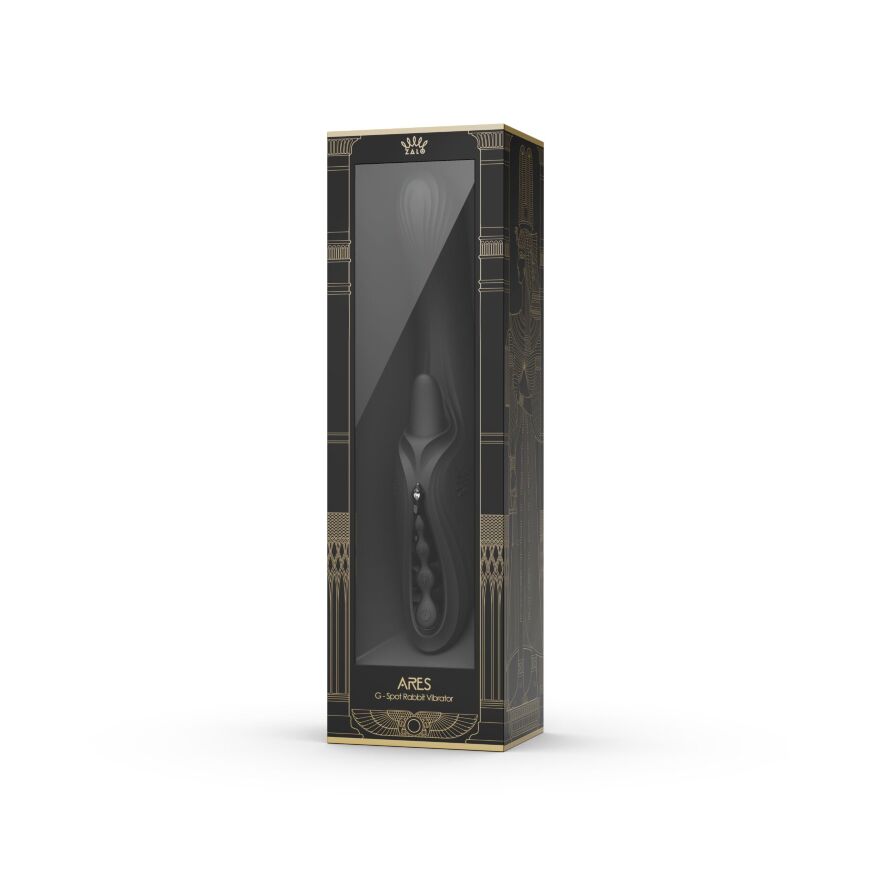Вібратор-кролик Zalo Ares Obsidian Black