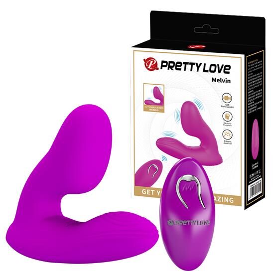 Стильний вібромасажер простати - Pretty Love Melvin Anal Vibrator Massager Purple