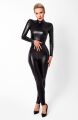 Комбинезон Noir Handmade F319 Caged, 3XL, под латекс, длинный рукав, с доступом, кольцо на поясе