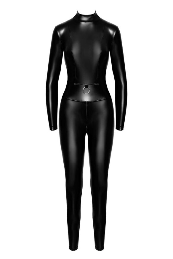 Комбинезон Noir Handmade F319 Caged, 3XL, под латекс, длинный рукав, с доступом, кольцо на поясе