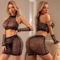 Бодистокинг JSY «Чуткая Лара» One Size, топ, юбка, митенки