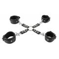 Набор для фиксации с крестовиной Luxe Leren Bondage Set-Zado