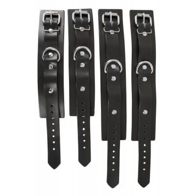 Набор для фиксации с крестовиной Luxe Leren Bondage Set-Zado