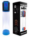 Автоматическая вакуумная помпа с зарядкой от USB и LCD дисплеем CANWIN Passion Pump Men Blue - P648AU