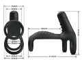 Насадка с вибрацией Pretty Love - VIBRATING PENIS SLING, 10 vibration functions, BI-210276