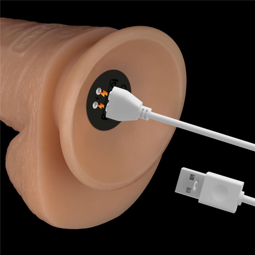 Реалістичний вібратор - LoveToy Vibrating Power Basics Cock 8"