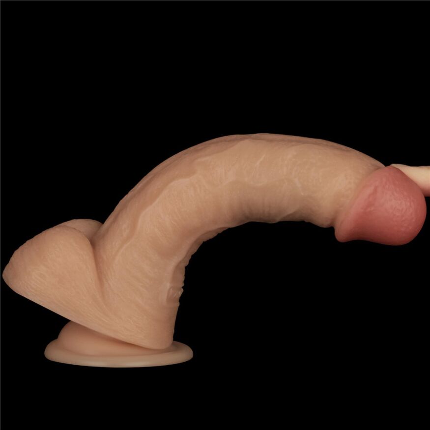 Реалістичний вібратор - LoveToy Vibrating Power Basics Cock 8"