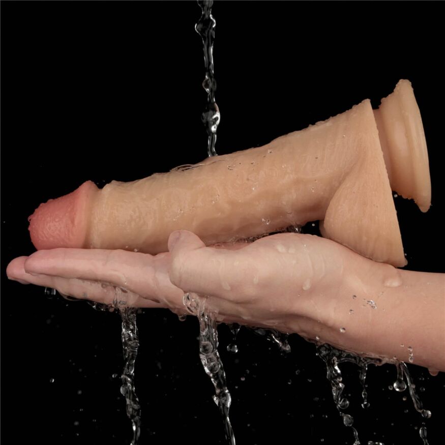 Реалістичний вібратор - LoveToy Vibrating Power Basics Cock 8"