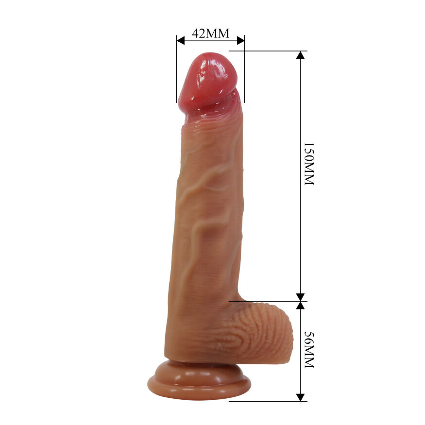 Силіконовий фалоімітатор на присосці PRETTY LOVE - Lisle 8.1" Super Soft Liquid Silicone Dildo, BW-008137N