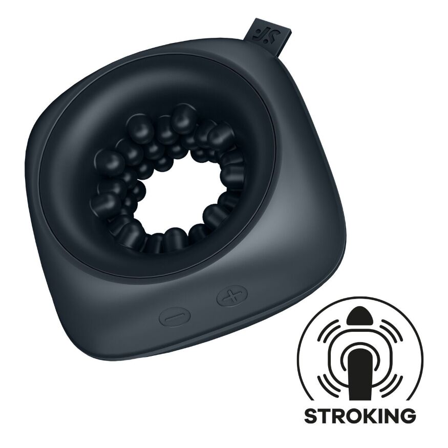 Мастурбатор Satisfyer Ring Stroker, 12 режимов вибрации, универсальный, компактный(мятая упаковка!!!)