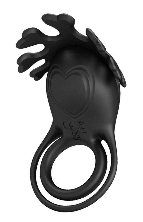 Кільце ерекційне Pretty Love - Vibration Penis Ring Ruben Black, BI-210311-1