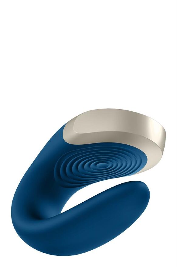 Люксовый Smart вибратор для пар Satisfyer DOUBLE LOVE BLUE
