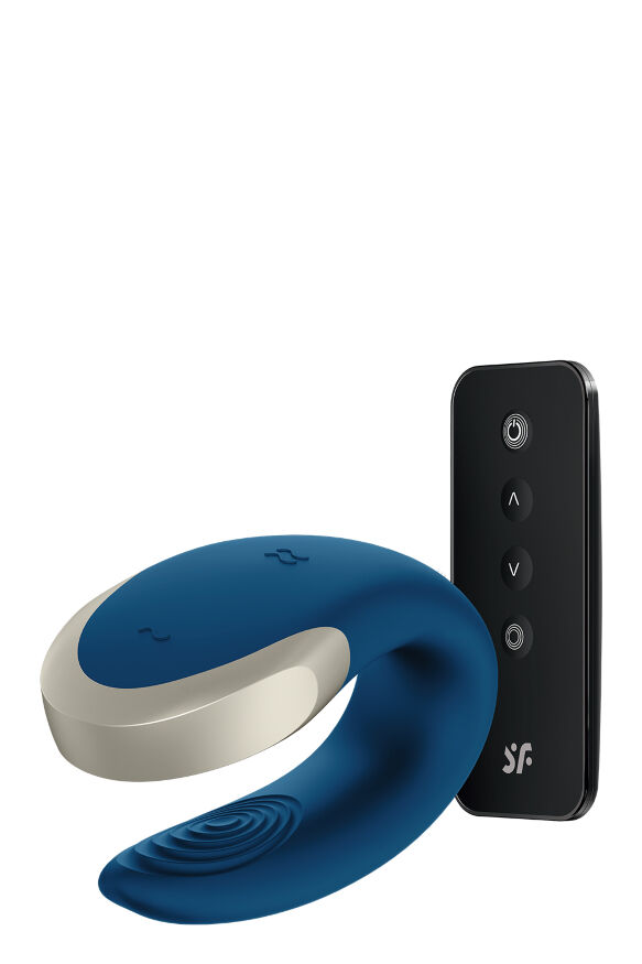 Люксовый Smart вибратор для пар Satisfyer DOUBLE LOVE BLUE