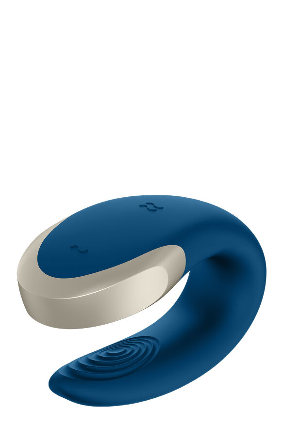 Люксовый Smart вибратор для пар Satisfyer DOUBLE LOVE BLUE