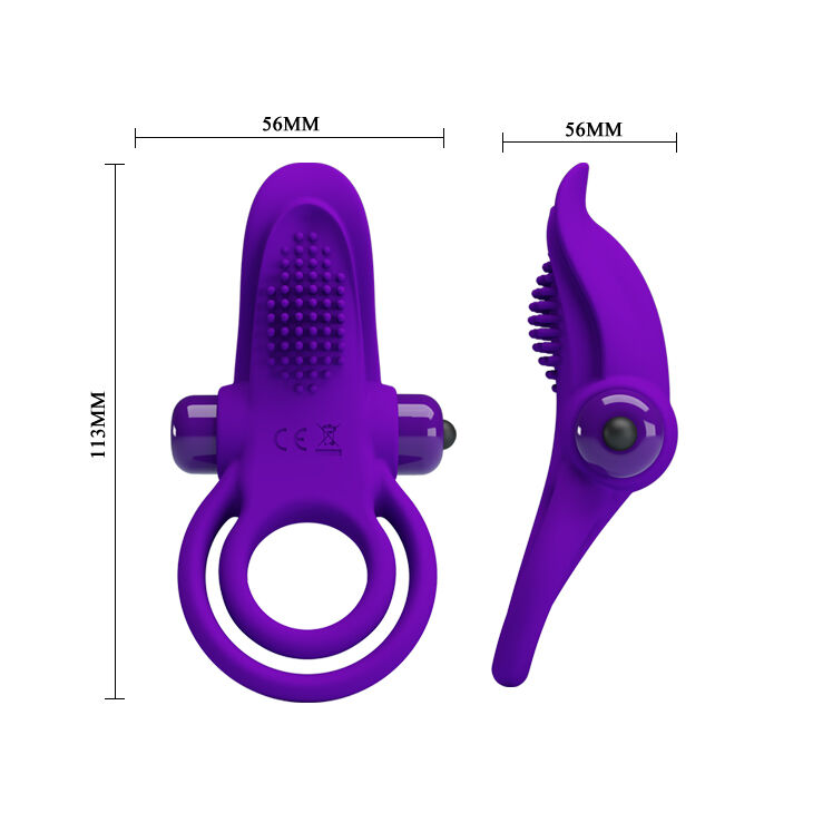 Ерекційне кільце - Pretty Love Vibrant Penis Ring Purple