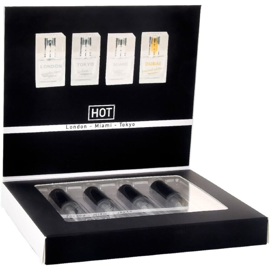 Набор парфюмов для мужчин с феромонами HOT LMTD Pheromone Perfume Мen, 4x5 мл