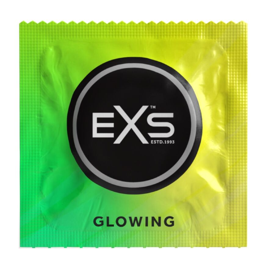 Презервативы светящиеся в темноте - EXS Glow, 3 шт.