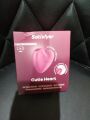 Вакуумный стимулятор-сердечко с вибрацией Satisfyer Cutie Heart Battery Series (мятая упаковка!!!)