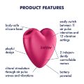 Вакуумный стимулятор-сердечко с вибрацией Satisfyer Cutie Heart Battery Series (мятая упаковка!!!)