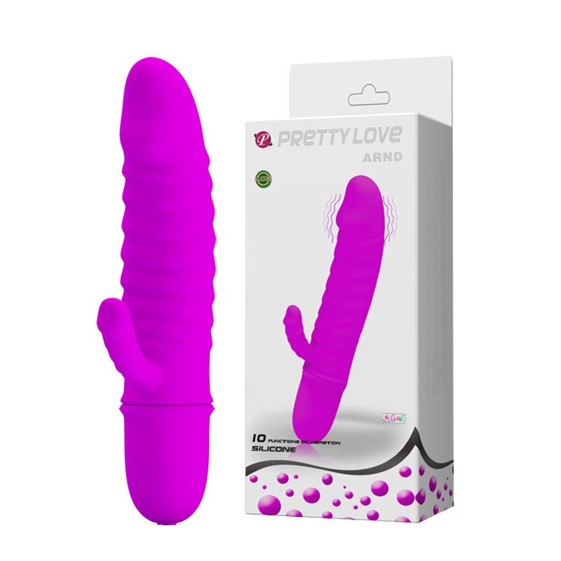 Вібратор з стимулятором клітора - Pretty Love Arnd Vibrator Purple