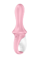 Надувной анальный смарт вибратор SATISFYER AIR PUMP BOOTY 5 CONNECT APP RED