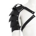 Мужская портупея с объемным плечом, экокожа, черная, One Size