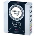 Презервативы увеличенного размера  MISTER SIZE 64 мм (3 шт)