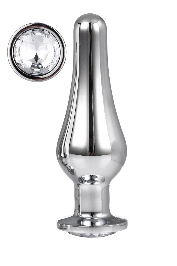 DT21825 Анальная пробка конической формы Dream Toys GLEAMING LOVE SILVER PLEASURE PLUG L