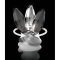 Анальный плаг стеклянный Pipedream Icicles No. 91 на силиконовой присоске, прозрачный