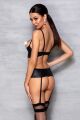 Корсет с открытым бюстом JANNIES CORSET black S/M - Passion