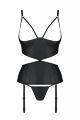 Корсет с открытым бюстом JANNIES CORSET black S/M - Passion