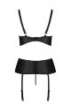 Корсет с открытым бюстом JANNIES CORSET black S/M - Passion