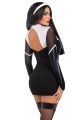 Костюм монашки Leg Avenue Holy Hottie Dress S