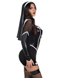 Костюм монашки Leg Avenue Holy Hottie Dress S