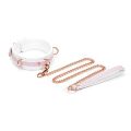 Ошейник с поводком Liebe Seele White &amp; Pink Fairy Goat Leather Collar