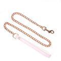 Ошейник с поводком Liebe Seele White &amp; Pink Fairy Goat Leather Collar
