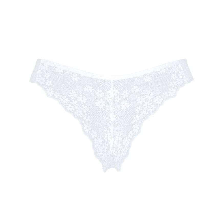 Напівпрозорі трусики Obsessive Heavenlly panties XL/2XL, відкриті сідниці
