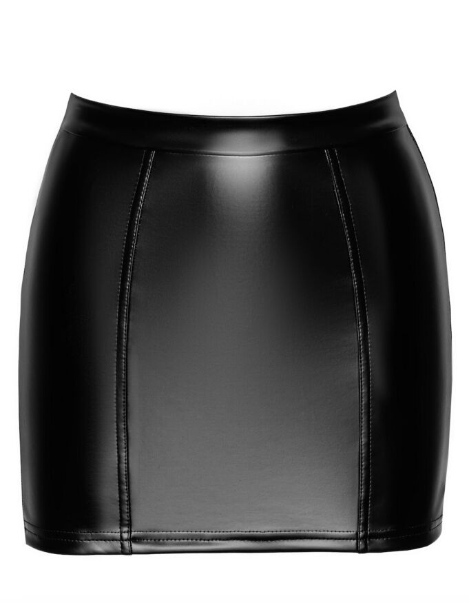 Юбка Noir Handmade F341 Powerwetlook and lace skirt - XXL