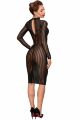 Платье с мокрым эффектом Noir Handmade F182 Classic dress made of elastic tulle, XXL