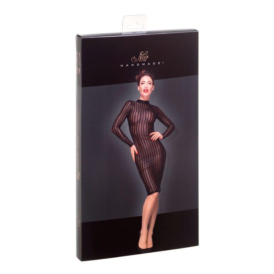 Платье с мокрым эффектом Noir Handmade F182 Classic dress made of elastic tulle, XXL