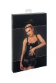 Платье Noir Handmade F320 Starlet, S, под латекс, мини, молния по всей длине, кольцо на поясе