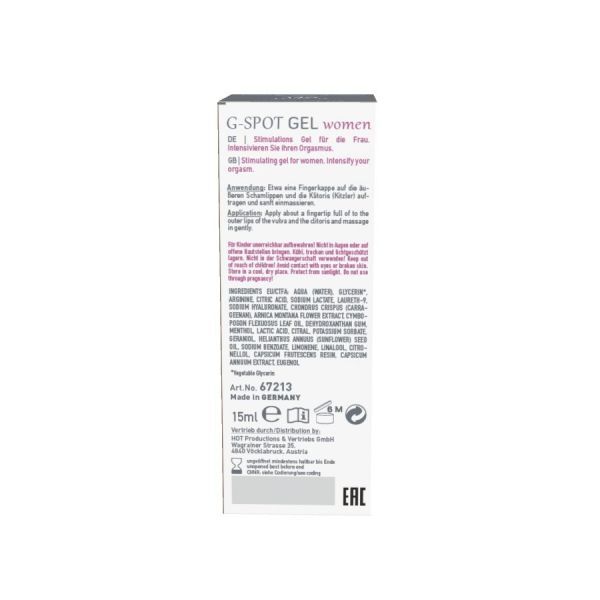 Гель для стимуляции точки G SHIATSU G-SPOT Gel, 15 мл
