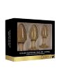 Набір анальних пробок - Ouch! Acrylic Golden Glitter Butt Plug Set