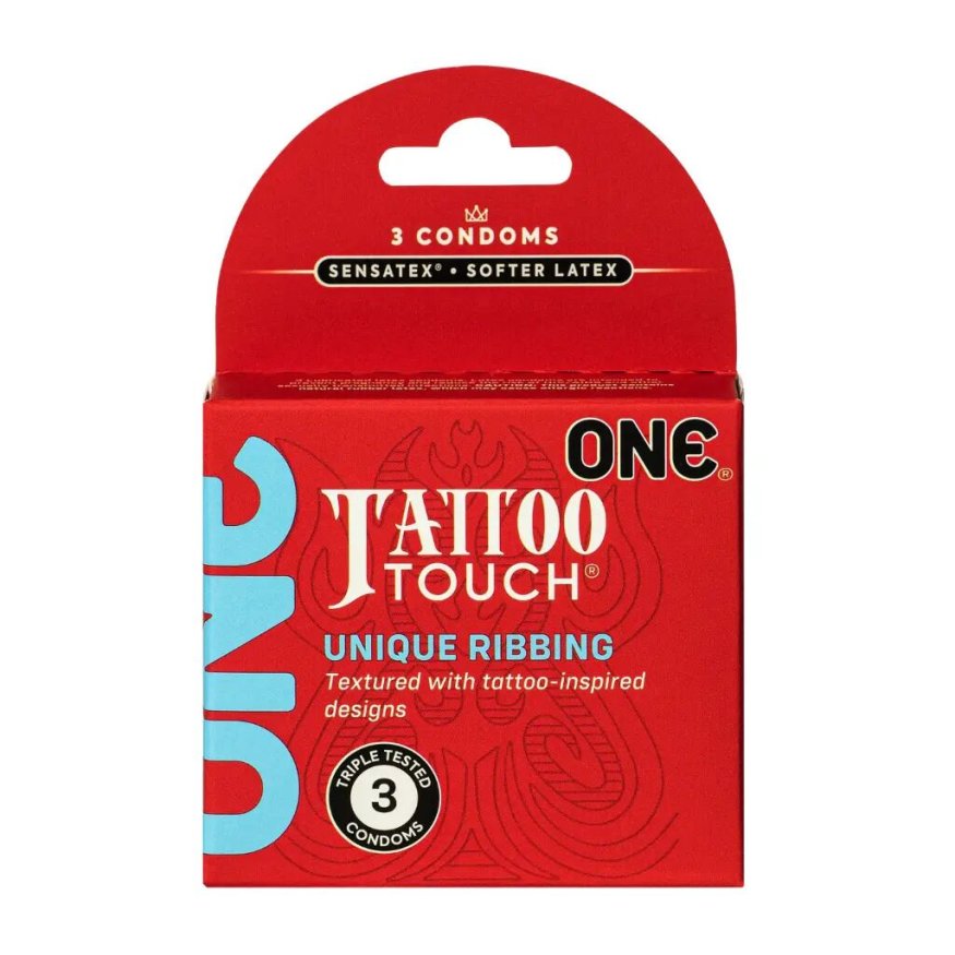 Презервативы с эффектом татуировки ONE Tattoo Touch 3 шт