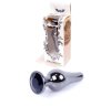 Анальна пробка - Jewellery Dark Silver BUTT PLUG- Black