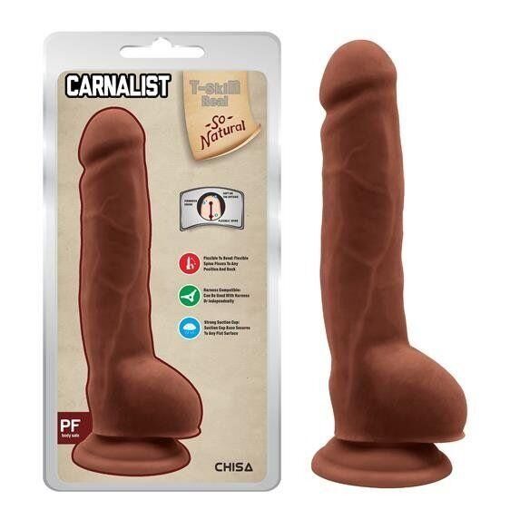 Фалоімітатор реалістичний Chisa T-skin ReaL CARNAL Pleasure; 23,5 см