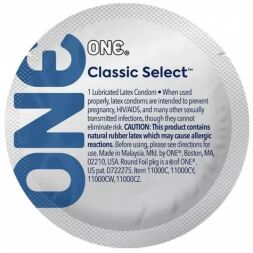 Набір класичних латексних презервативів One Classic Select (ціна за 5 шт.)
